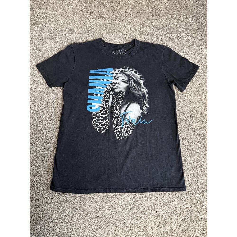Shania Twain Shirt Mens M Black Shania Now Tour 2018 Concert Double Sided